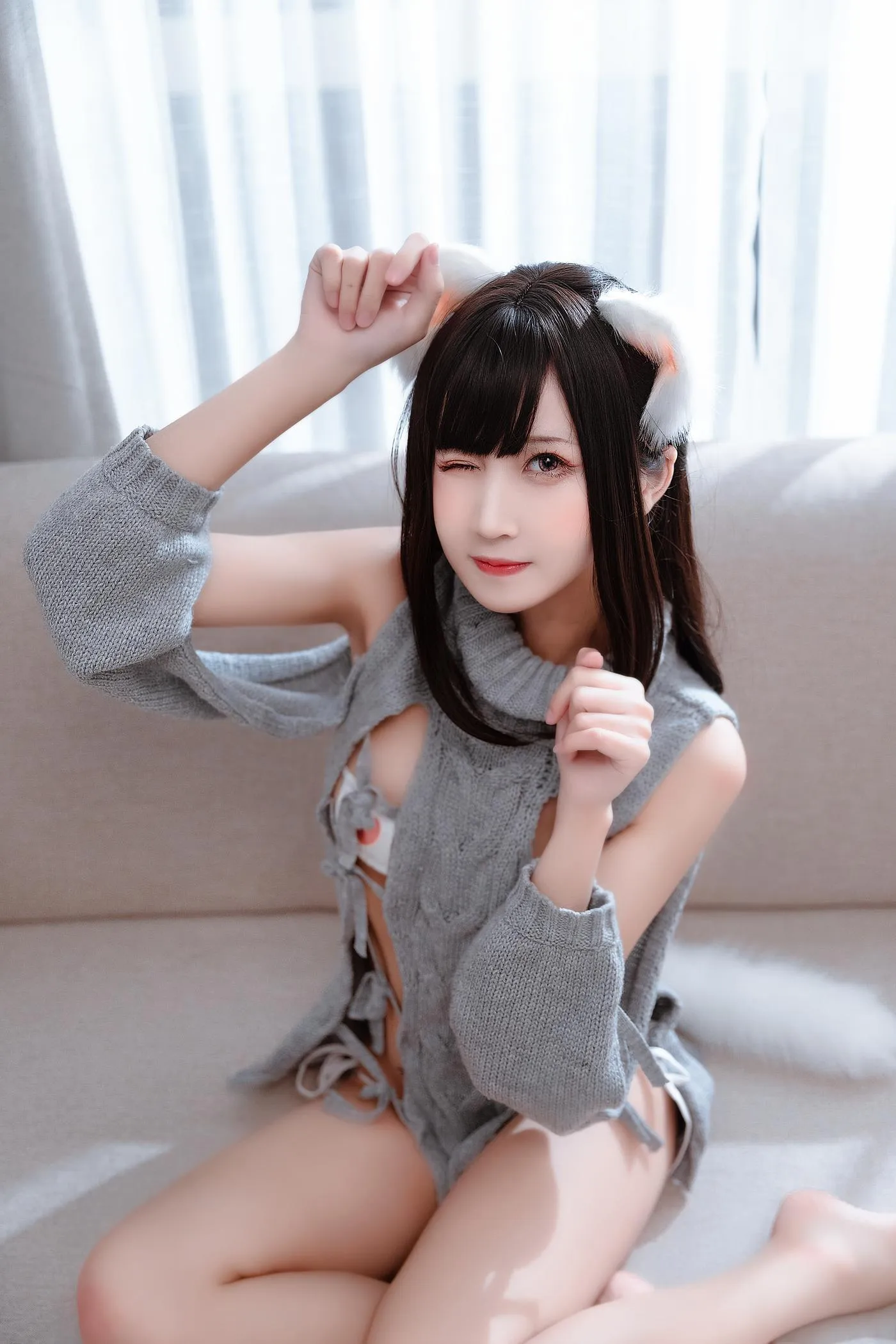 三度_69 – NO.54 绑带毛衣 [27P]插图8